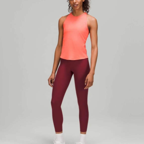 Lululemon Base Pace Ribbed Tank Top in Raspberry Cream.  Size 4.  Pristine. - Picture 4 of 7